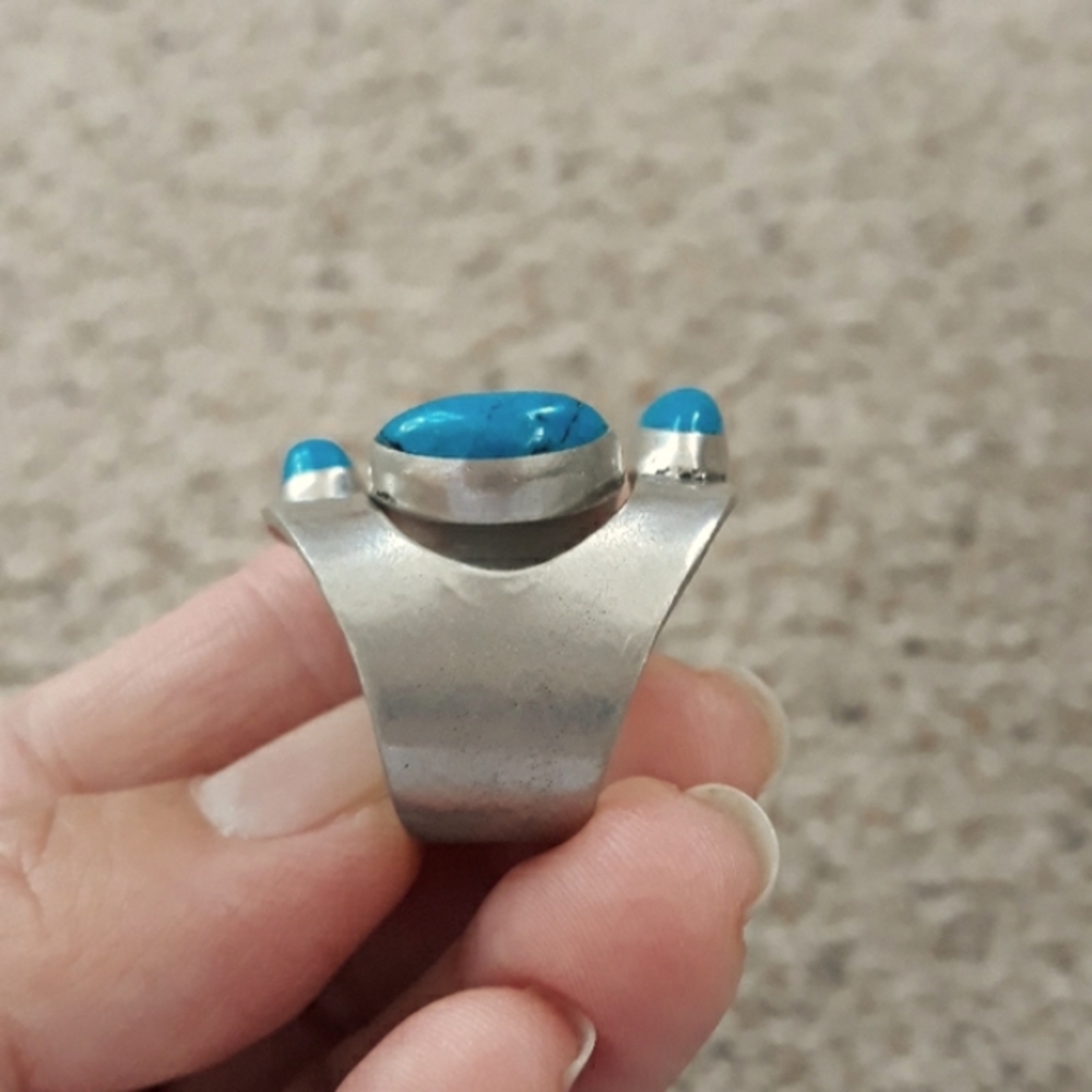 Turquoise Adjustable Ring - image 5
